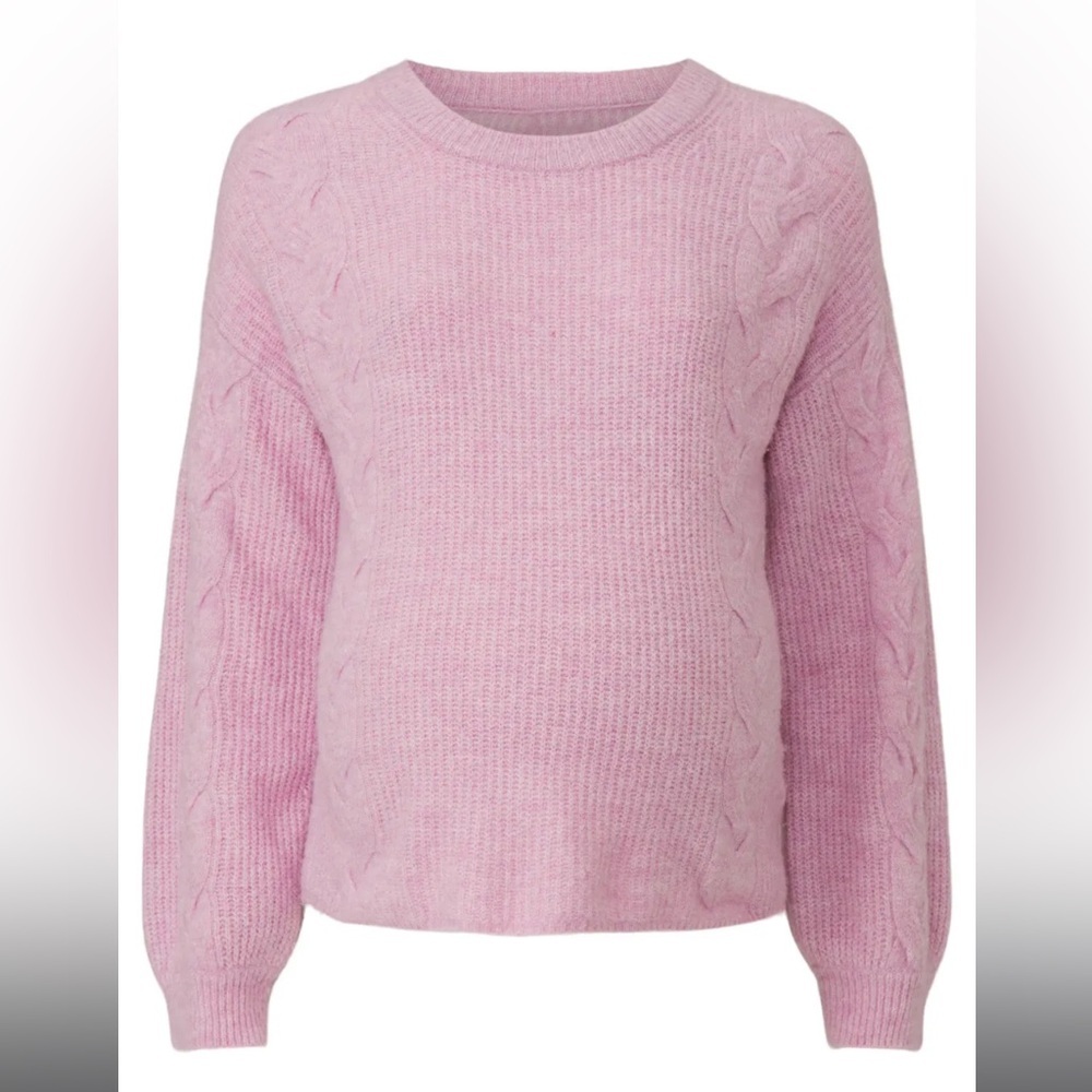 Splendid Lilac Natalia Maternity Sweater, RTR - Picture 4 of 8